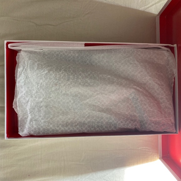 NIB Coach A7284 Suede Robynn Heeled Boots in Flint Goldtone Hardware Sz 9 $528 - Picture 10 of 10